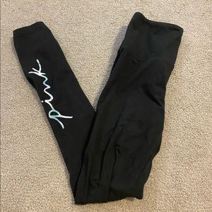 Victoria’s secret pink black leggins